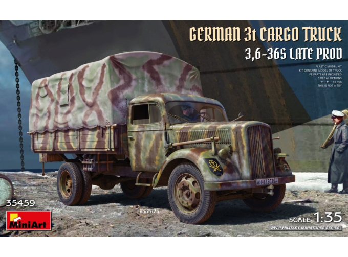 Сборная модель OPEL Blitz German 3t Cargo Military Truck 2-assi 1945