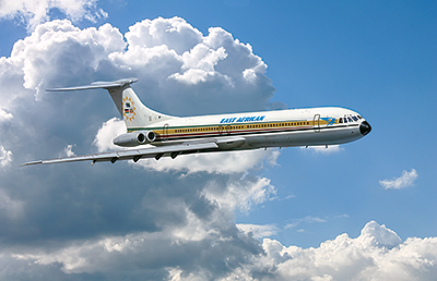 Сборная модель Самолет Vickers Super VC10 Type 1154 East African