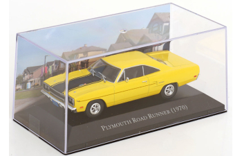 PLYMOUTH Road Runner (1970), yellow / flat-black