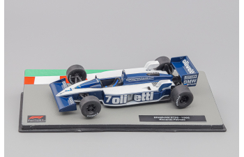 BRABHAM F1 Bt55 Bmw №7 Season (1986) Riccardo Patrese, White Blue