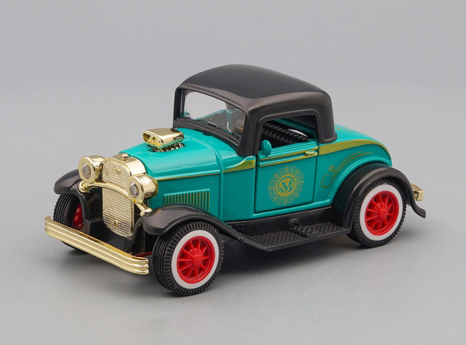 Ретроавто, зеленый + световые и звуковые эффекты