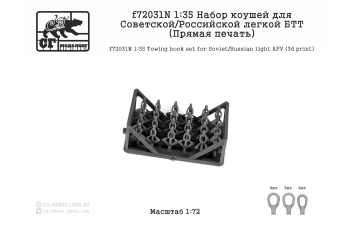 Набор коушей для советских / российских лёгкой БТТ. 3 ТИПА (3D ПЕЧАТЬ)