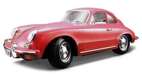 PORSCHE 356B Coupe (1961), Gold Collection 1:18, красный