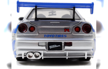 NISSAN Brian's Skyline Gt-r (1999) - Fast & Furious Ii (2003), Silver Blue