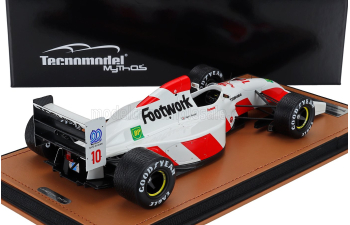 FOOTWORK F1 Fa13 Mugen Honda №10 Belgium Gp With Rain Tires (1992) Aguri Suzuki, White Red