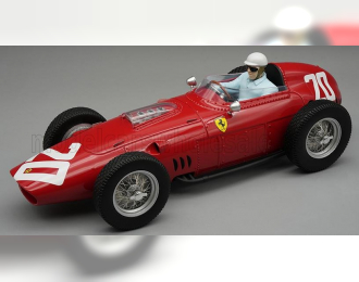 FERRARI F1 Dino 246/256 Team Scuderia Ferrari №20 Winner Monza Italy Gp (with Pilot Figure) (1960) Philip Hill, Red