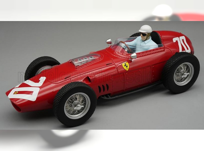 FERRARI F1 Dino 246/256 Team Scuderia Ferrari №20 Winner Monza Italy Gp (with Pilot Figure) (1960) Philip Hill, Red