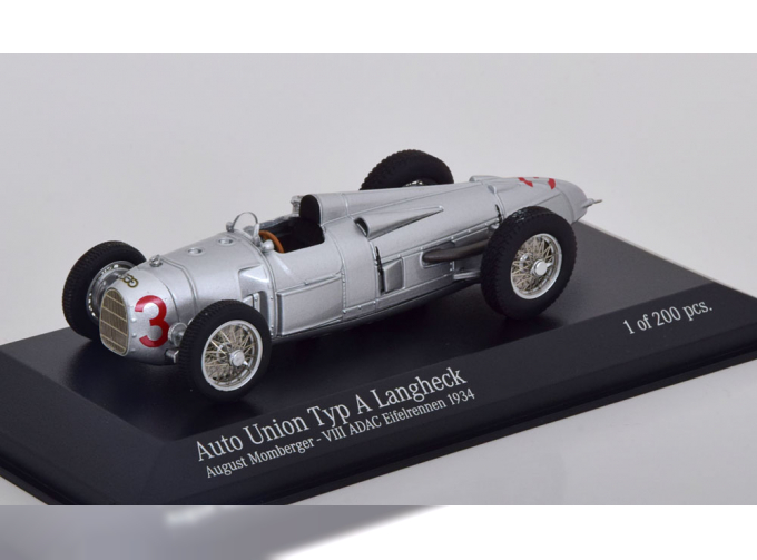 AUTO UNION Typ A Langheck No 3 ADAC Eifelrennen, Momberger (1934)