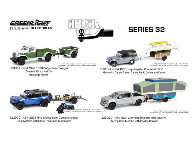 Hitch & Tow Series 32 assortment of 12