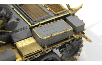 Фототравление Т-55АД Дрозд (Takom) надгусеничные полки