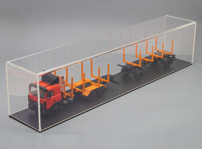 Бокс для хранения моделей (550х100х120 мм), с черным основанием