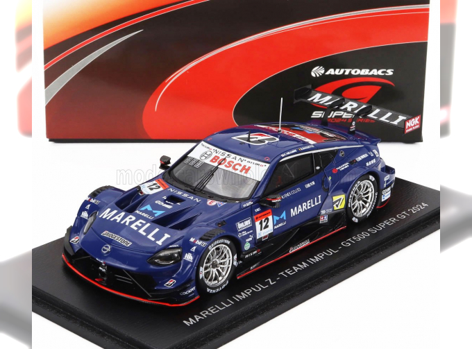 NISSAN Z Team Impul №12 Gt500 Class Super Gt (2024) Kazuki Hiramine - Bertrand Baguette, Blue