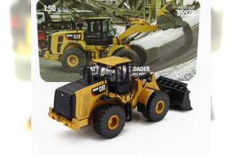 CATERPILLAR Cat966m Ruspa Gommata - Scraper Tractor Wheel Loader, Yellow Black