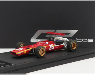 FERRARI F1 312 Scuderia Ferrari №26 Winner French Gp (1968) Jacky Ickx, Red
