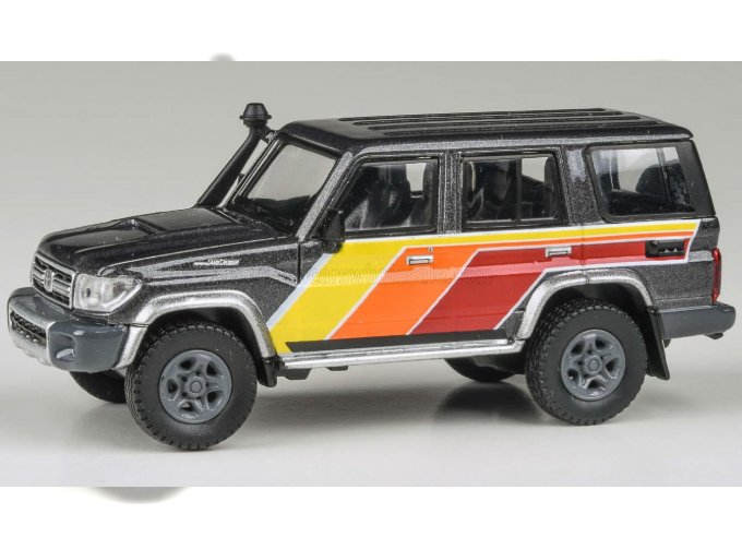 TOYOTA Land Cruiser Lc76 Trd Lhd (2014), Grey Red Orange Yellow