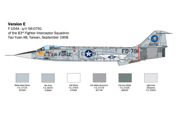 Сборная модель Самолет F-104 STARFIGHTER A/C