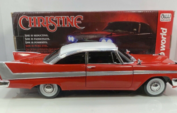 PLYMOUTH Fury Coupe (1958) - Black Windows - Evil Version - Christine La Macchina Infernale, Red White