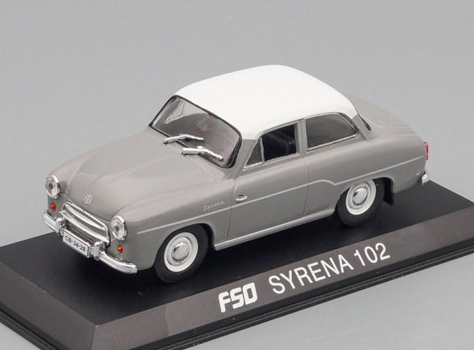 FSO Syrena 102, Legendarni Automobily Minule Ery 148, серая с белым