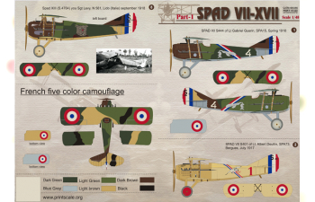 Spad VII-XVII Part 1 Wet decal