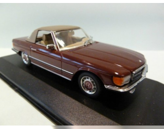 MERCEDES-BENZ 350SL R107 1970 с тентом, бордовый