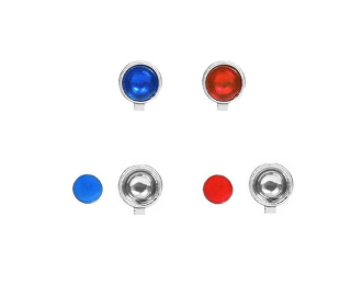 Небольшие дополнительные фонари 2,9 mm - синий / красный (4 шт)