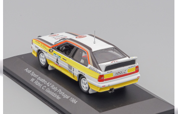 AUDI Quattro A2 Team Audi Sport Hb (night Version) N4 Rally Portugal (1984) W.Rohrl - C.Geistdorfer, White Yellow