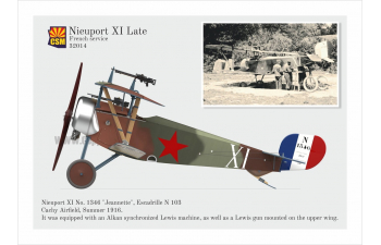 Сборная модель самолет Nieuport 11, поздний