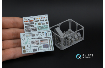 3D Декаль интерьера кабины БМ-30 Смерч (Trumpeter) (с 3D-печатными деталями)