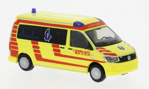 VOLKSWAGEN T6, Luxambulance (L), yellow/red