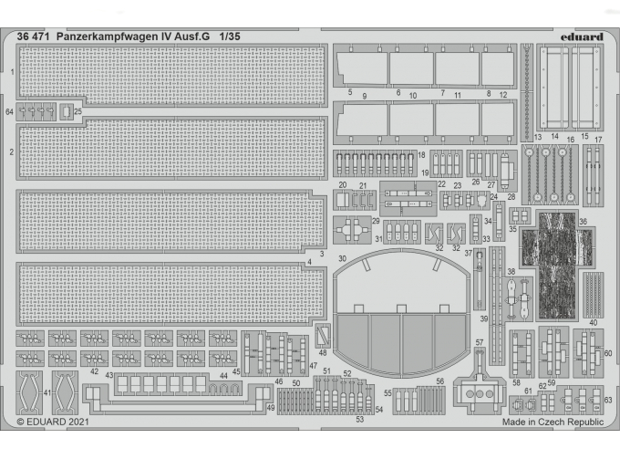 Фототравление Panzerkampfwagen IV Ausf. G