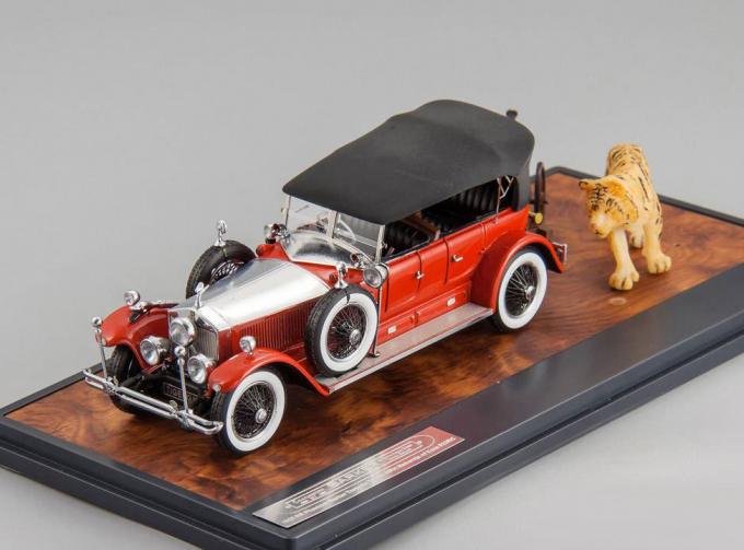 ROLLS-ROYCE Phantom Torpedo HRH #23RC "Maharaja of Kota" by Barker with canon, Tiger Edition, red / black