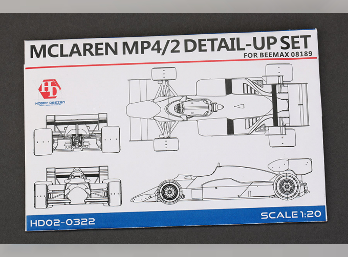 Набор для доработки Mclaren MP4/2 '84 British GP VER. Detail-UP Set для моделей A （PE+Metal parts+Resin）