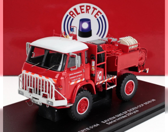 SAVIEM Sm5 Camiva Tanker Truck Sp Sides Ccf Sdis 28 Sapeurs Pompiers (1976), Red White