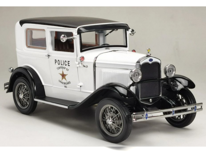 FORD Model A Tudor West Virginia Police (1931), white/black