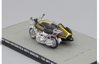 KAWASAKI Z900 с коляской The Spy Who Loved Me 1977, black / silver / yellow