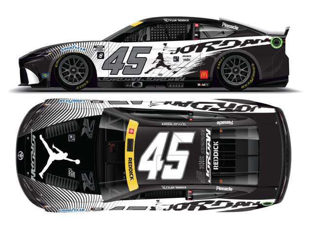 Toyota Camry XSE #45 Tyler Reddick *Jordan*, black/white 2024