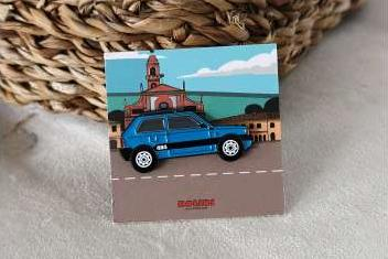 Значок Pin Fiat Panda 4x4, blue
