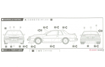 Сборная модель Nissan Silvia Turbo RS-X ( S12)