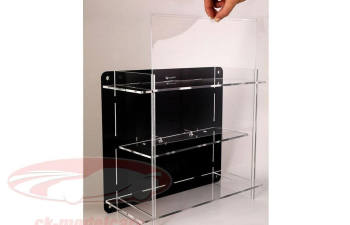 Акриловая витрина для 2 моделей автомобилей, черный
