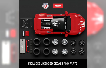 Сборная модель MASERATI Mc20 2022 250 Pcs + MASERATI Mc20 1/64 Scale, Red