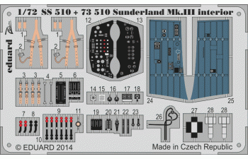 1/48 Фототравление для Sunderland Mk.III interior S.A.