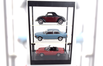 VITRINE für 3 Modelle in 1:18 oder 1:24, schwarz