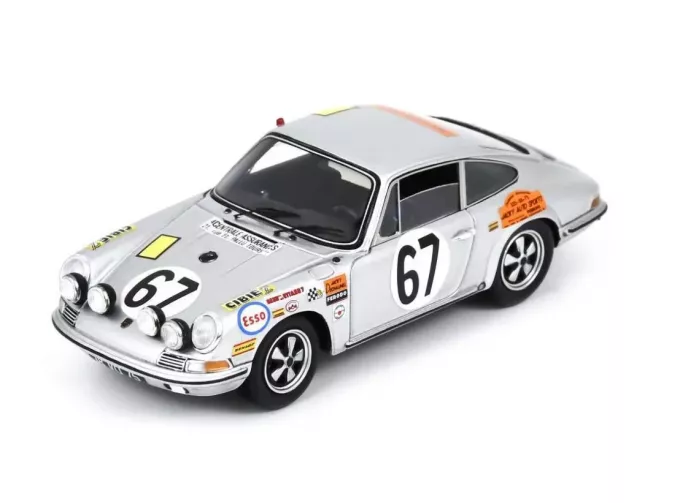 PORSCHE 911s Coupe 1991cc S6 Team J.Farjon №67 24h Le Mans (1969) Philippe Farjon - Jacky Dechaumel, Silver