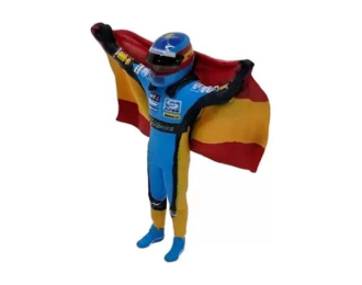 Фигурка Alonso Renault with flag Figure