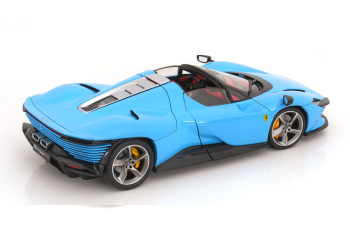 FERRARI Daytona Sp3 Closed Roof (2022) - Con Vetrina - With Showcase - Exclusive Carmodel, Medium Blue