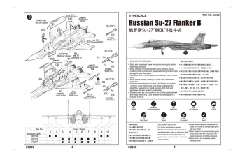 Сборная модель Советский истребитель Су-27 (ранний)