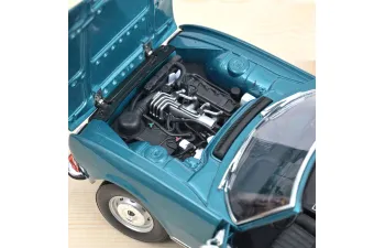 PEUGEOT 504 Cabriolet (1969), blue metallic