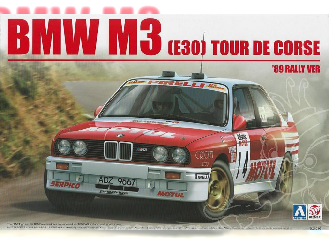 Сборная модель BMW M3 E30 1989 Tour De Corse Rally Version