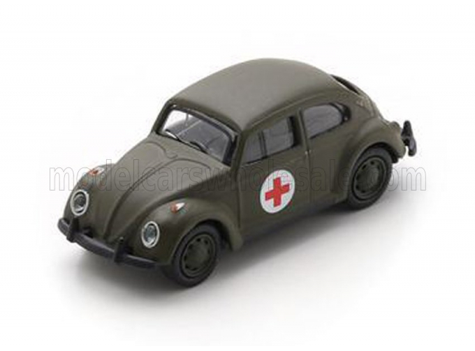 VOLKSWAGEN Beetle Kafer Maggiolino Unite Medical Armee Allemande Ambulance (1955), Military Green