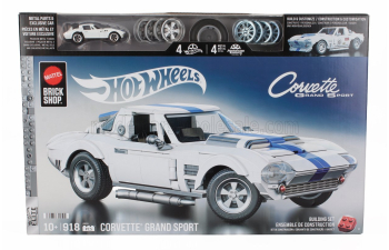 Сборная модель CHEVROLET Grand Sport (1964) -918 Pcs + Corvette Grand Sport 1/64 Scale, White Blue